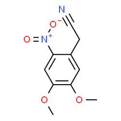 ChemSpider 2D Image | 4,5-dimethoxy-2-nitrophenylacetonitrile | C10H10N2O4