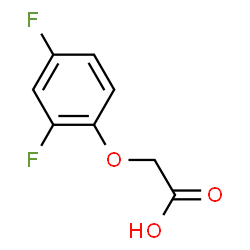 ChemSpider 2D Image | 2,4-difluorophenoxyacetic acid | C8H6F2O3