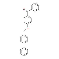 ChemSpider 2D Image | [4-(4-Biphenylylmethoxy)phenyl](phenyl)methanone | C26H20O2