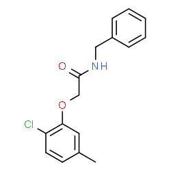 ChemSpider 2D Image | N-Benzyl-2-(2-chloro-5-methylphenoxy)acetamide | C16H16ClNO2
