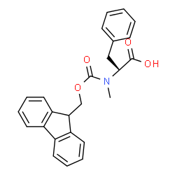 ChemSpider 2D Image | Fmoc-N-Me-D-Phe-OH | C25H23NO4