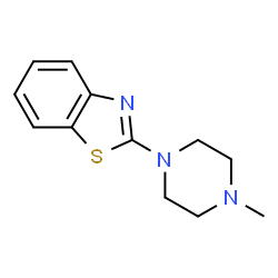 ChemSpider 2D Image | 2-(4-Methyl-1-piperazinyl)-1,3-benzothiazole | C12H15N3S