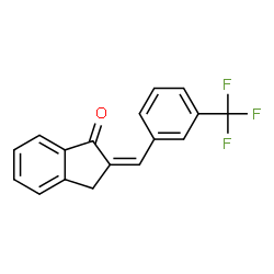 ChemSpider 2D Image | (2Z)-2-[3-(Trifluoromethyl)benzylidene]-1-indanone | C17H11F3O