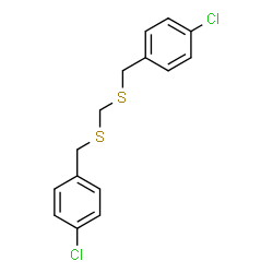 ChemSpider 2D Image | 1,1'-[Methylenebis(sulfanediylmethylene)]bis(4-chlorobenzene) | C15H14Cl2S2