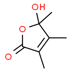 ChemSpider 2D Image | 5-Hydroxy-3,4,5-trimethyl-2(5H)-furanone | C7H10O3