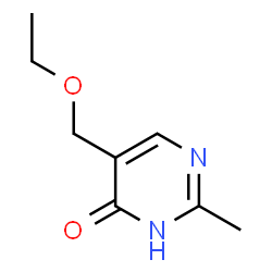 ChemSpider 2D Image | 5-(Ethoxymethyl)-2-methyl-4(3H)-pyrimidinone | C8H12N2O2