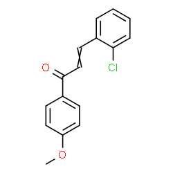 ChemSpider 2D Image | 3-(2-Chlorophenyl)-1-(4-methoxyphenyl)-2-propen-1-one | C16H13ClO2