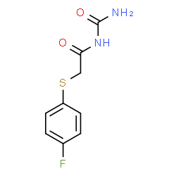 ChemSpider 2D Image | N-Carbamoyl-2-[(4-fluorophenyl)sulfanyl]acetamide | C9H9FN2O2S