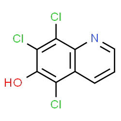 ChemSpider 2D Image | 5,7,8-Trichloro-6-quinolinol | C9H4Cl3NO