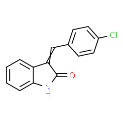 ChemSpider 2D Image | 3-(4-Chlorobenzylidene)-1,3-dihydro-2H-indol-2-one | C15H10ClNO
