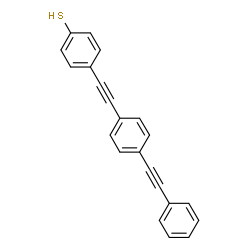 ChemSpider 2D Image | 4-{[4-(Phenylethynyl)phenyl]ethynyl}benzenethiol | C22H14S
