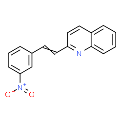 ChemSpider 2D Image | 2-[2-(3-Nitrophenyl)vinyl]quinoline | C17H12N2O2