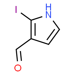 ChemSpider 2D Image | 2-Iodo-1H-pyrrole-3-carbaldehyde | C5H4INO