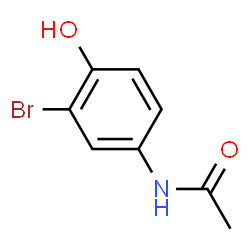 ChemSpider 2D Image | N-(3-Bromo-4-hydroxyphenyl)acetamide | C8H8BrNO2