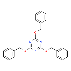 ChemSpider 2D Image | tris(benzyloxy)-1,3,5-triazine | C24H21N3O3