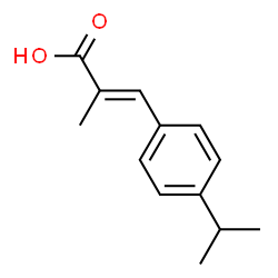 ChemSpider 2D Image | (2E)-3-(4-Isopropylphenyl)-2-methylacrylic acid | C13H16O2