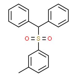 ChemSpider 2D Image | 1-[(Diphenylmethyl)sulfonyl]-3-methylbenzene | C20H18O2S