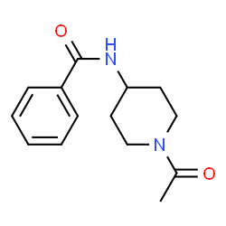 ChemSpider 2D Image | N-(1-Acetyl-4-piperidinyl)benzamide | C14H18N2O2