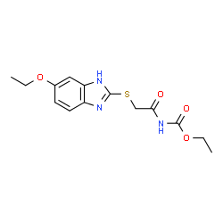 ChemSpider 2D Image | Ethyl {[(6-ethoxy-1H-benzimidazol-2-yl)sulfanyl]acetyl}carbamate | C14H17N3O4S
