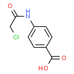ChemSpider 2D Image | 4-(2-Chloroacetamido)benzoic acid | C9H8ClNO3