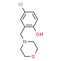 ChemSpider 2D Image | 4-Chloro-2-(4-morpholinylmethyl)phenol | C11H14ClNO2