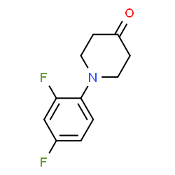 ChemSpider 2D Image | 1-(2,4-Difluorophenyl)-4-piperidinone | C11H11F2NO