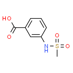ChemSpider 2D Image | 3-[(Methylsulfonyl)amino]benzoic acid | C8H9NO4S