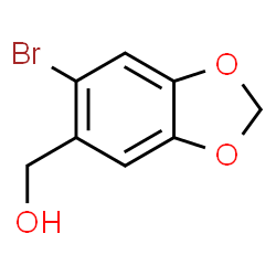 ChemSpider 2D Image | (6-Bromo-1,3-benzodioxol-5-yl)methanol | C8H7BrO3