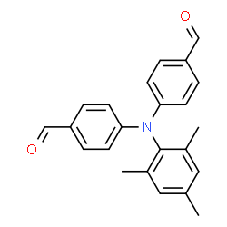 ChemSpider 2D Image | 4,4'-(Mesitylimino)dibenzaldehyde | C23H21NO2