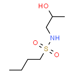 ChemSpider 2D Image | N-(2-Hydroxypropyl)-1-butanesulfonamide | C7H17NO3S