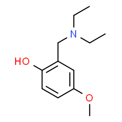 ChemSpider 2D Image | 2-[(Diethylamino)methyl]-4-methoxyphenol | C12H19NO2