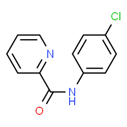 ChemSpider 2D Image | N-(4-Chlorophenyl)-2-pyridinecarboxamide | C12H9ClN2O