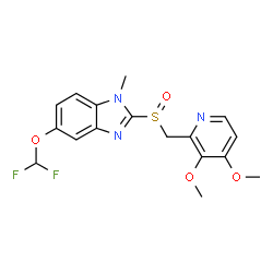 ChemSpider 2D Image | N1-METHYL PANTOPRAZOLE | C17H17F2N3O4S