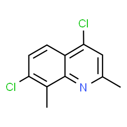 ChemSpider 2D Image | 4,7-Dichloro-2,8-dimethylquinoline | C11H9Cl2N