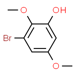 ChemSpider 2D Image | 3-Bromo-2,5-dimethoxyphenol | C8H9BrO3