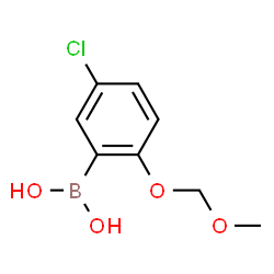ChemSpider 2D Image | (5-Chloro-2-(methoxymethoxy)phenyl)boronic acid | C8H10BClO4