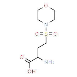ChemSpider 2D Image | 2-Amino-4-(4-morpholinylsulfonyl)butanoic acid | C8H16N2O5S