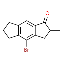 ChemSpider 2D Image | 4-Bromo-2-methyl-3,5,6,7-tetrahydro-s-indacen-1(2H)-one | C13H13BrO