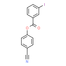 ChemSpider 2D Image | 4-Cyanophenyl 3-iodobenzoate | C14H8INO2