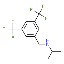 ChemSpider 2D Image | N-[3,5-Bis(trifluoromethyl)benzyl]-2-propanamine | C12H13F6N