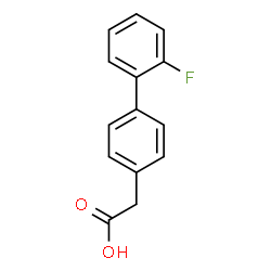 ChemSpider 2D Image | (2'-Fluoro-4-biphenylyl)acetic acid | C14H11FO2
