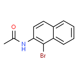 ChemSpider 2D Image | N-(1-Bromo-2-naphthyl)acetamide | C12H10BrNO