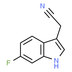 ChemSpider 2D Image | 6-Fluoroindole-3-acetonitrile | C10H7FN2