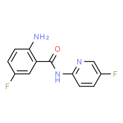 ChemSpider 2D Image | 2-Amino-5-fluoro-N-(5-fluoro-2-pyridinyl)benzamide | C12H9F2N3O
