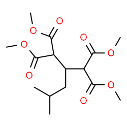 ChemSpider 2D Image | Tetramethyl 2-isobutyl-1,1,3,3-propanetetracarboxylate | C15H24O8