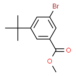 ChemSpider 2D Image | Methyl 3-bromo-5-tert-butylbenzoate | C12H15BrO2