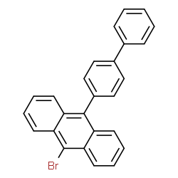 ChemSpider 2D Image | 9-(4-Biphenylyl)-10-bromoanthracene | C26H17Br