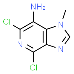 ChemSpider 2D Image | 4,6-Dichloro-1-methyl-1H-imidazo[4,5-c]pyridin-7-amine | C7H6Cl2N4