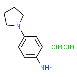ChemSpider 2D Image | 4-(1-Pyrrolidinyl)aniline dihydrochloride | C10H16Cl2N2