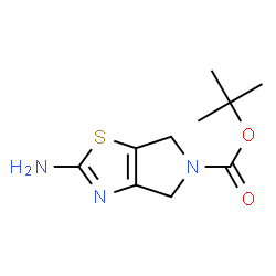 ChemSpider 2D Image | tert-butyl 2-amino-4H,5H,6H-pyrrolo[3,4-d][1,3]thiazole-5-carboxylate | C10H15N3O2S